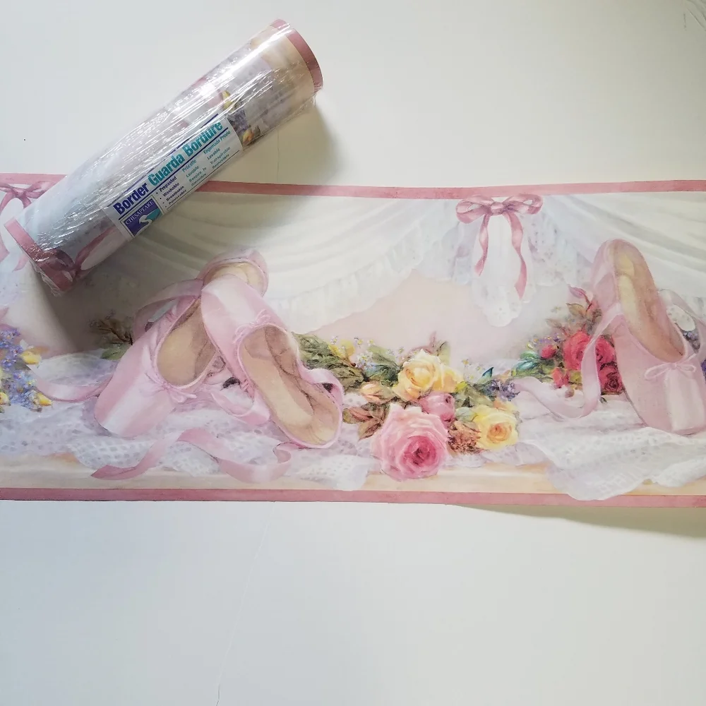 Wallpaper Border Ballet Slippers Girl's Room